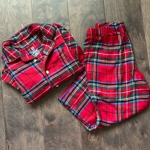 Baby Gap Christmas Plaid Flannel Pajama Set Long Sleeve Top and Pant
